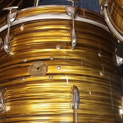 Gretsch 70s Stop Sign Shell Pack in Gold Ripple- 20″,16″ & 13″ image 6