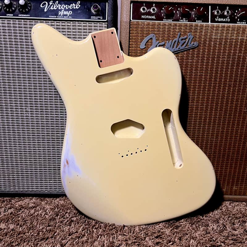 Relic Fender Telemaster Body Alder Vintage Aged Olympic White Offset Telecaster Nitrocellulose 😍 image 1