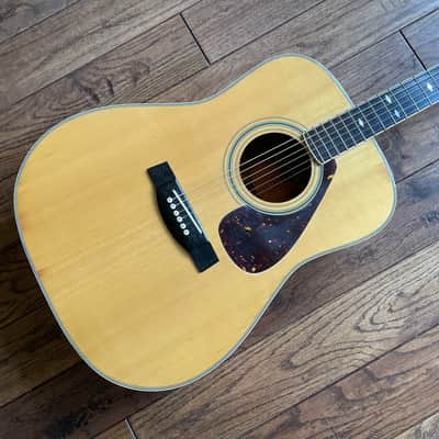 1970s Yamaha FG-401 Acoustic Dreadnought Guitar MIJ Orange Label Nippon Factory w/ HSC martin guild image 4
