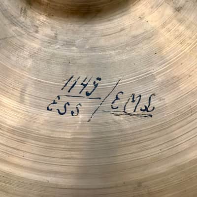Rare ZILDJI Vram / Zildjian K Constantinople 16” Hi-hat Vintage 20s - ca 100 years old image 16