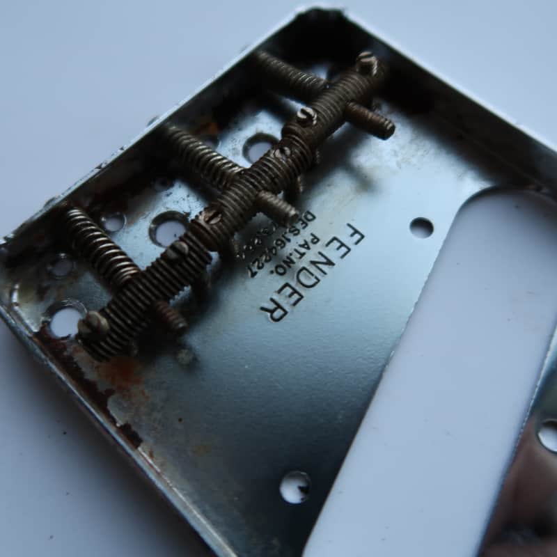 Left Handed Fender Telecaster Bridge  PAT.PEND. Tele / 60's 70's  Chrome 62 Relic RI Lefty image 1
