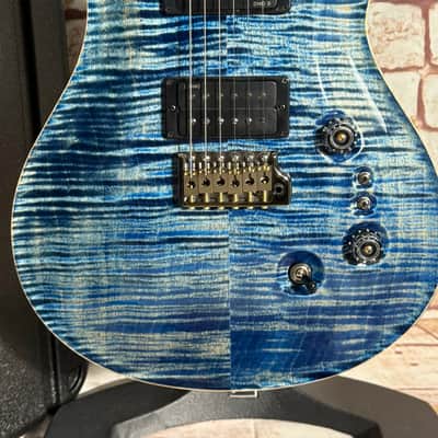 PRS Custom 24-08 Wood Library - 10 Top- Stainded Neck - Ziricote FB-Black Smoked HW -DMO- PS-Indigo- LTD. image 4