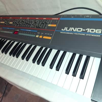 Roland Juno-106 61-Key Synth 1984 UNICORN -> SERVICED + Calzone flight case image 3