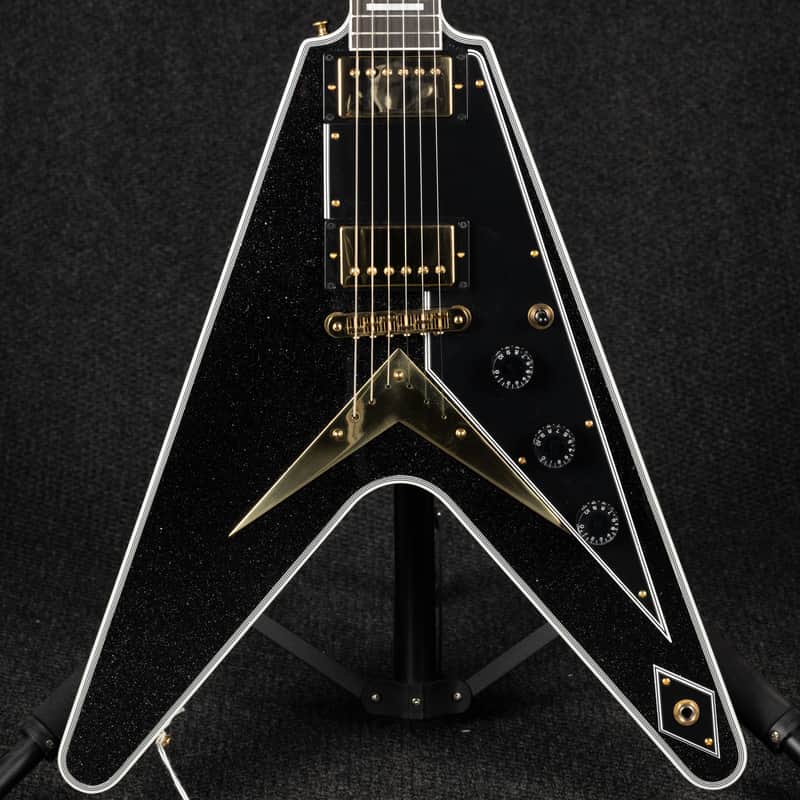 Gibson Custom Shop Flying V Custom - Ebony Sparkle