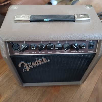 Fender Acoustasonic 15 15-Watt Acoustic Guitar Amp – Tan/Brown – 2-Channel w/ Chorus image 4