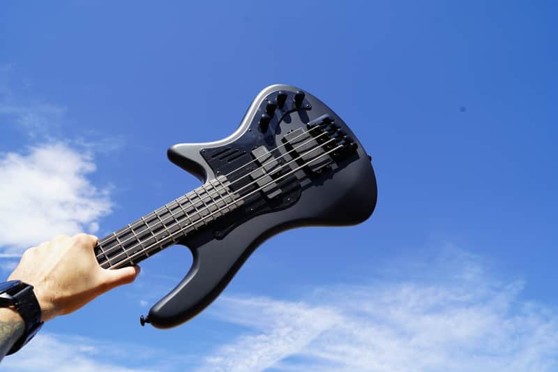 Schecter DIAMOND SERIES Stiletto-4 Stealth Pro EX- 35" Scale(B-E-A-D)- Satin Black 4-String Electric Bass Guitar image 1