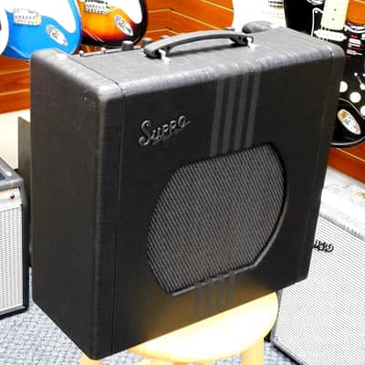 2023 Supro Delta King 12 1822RBB 15 Watt 1x12 Tube Combo Amp w/ Reverb! Black w/ Black Stripes! VERY NICE!!! image 2