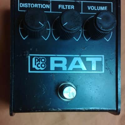 Proco RAT Blackface 1986 【SN RT-033351】 ProCo Rat 1986 Version 3-B Black Face LM308 vintage guitar