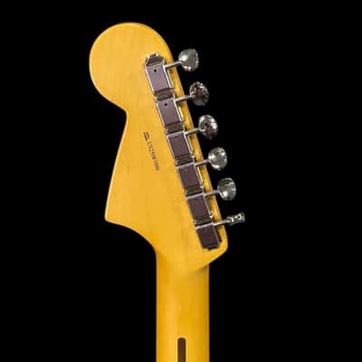 Fender American Professional Classic Jaguar Electric Guitar - Faded Sherwood Green Metallic image 7