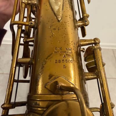 1939 Conn 6M Alto Saxophone “Model VIII” Pre-War Naked Lady – Fresh Pads – Good Playing Condition image 4