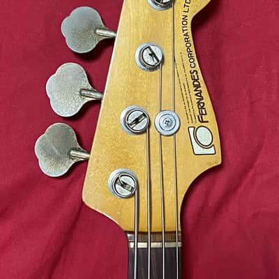 Fernandes FJB-65 1980 Stone logo Jazz Bass Guitar image 5
