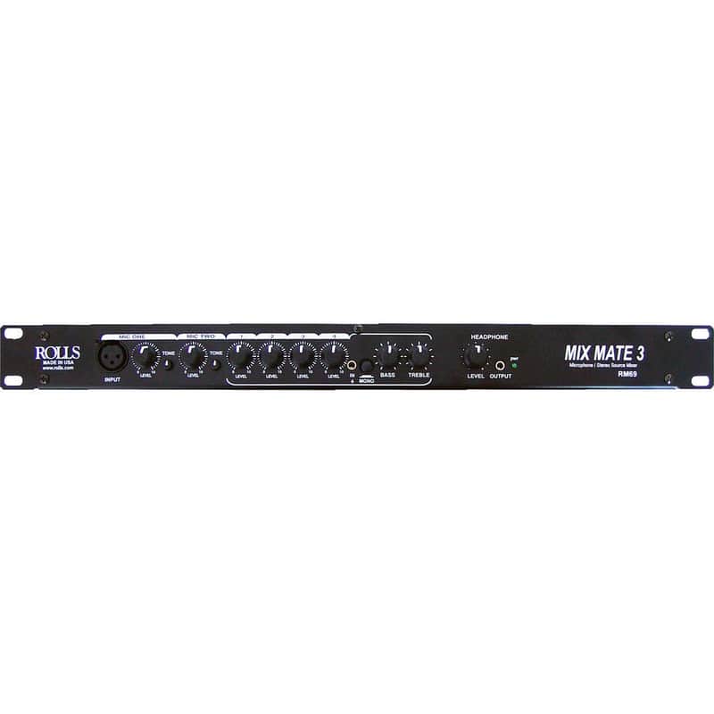 Rolls RM69 MixMate 3 Mic/Source Mixer image 1