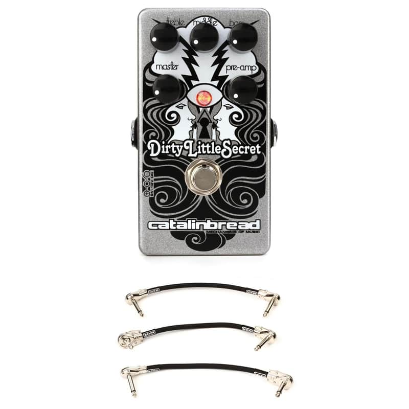 Catalinbread Dirty Little Secret Foundation Overdrive Pedal with 3 Patch Cables image 1