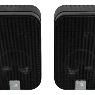 (2) JBL C2PS CONTROL 2P 5.25" Studio Monitor Speakers+Stands+Mackie Mixer+Cables image 5