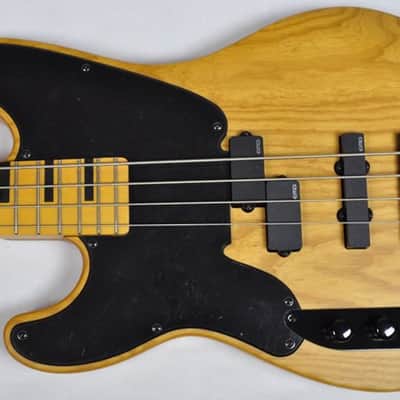 Schecter Model-T Session LH bass in Aged Natural Satin image 2