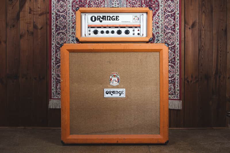 Orange OR120 Overdrive Head (1977) / Orange 4x12 Cab (1971) 1970s - Orange - Good