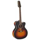Takamine GJ72CE G Series Jumbo Cutaway 12-String Acoustic-Electric Guitar with Laurel Fingerboard (Gloss Sunburst)