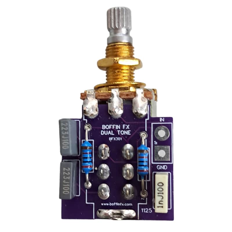Boffin FX Push-Pull Dual Tone Switch 500K for Humbuckers & High Output Pickups image 1