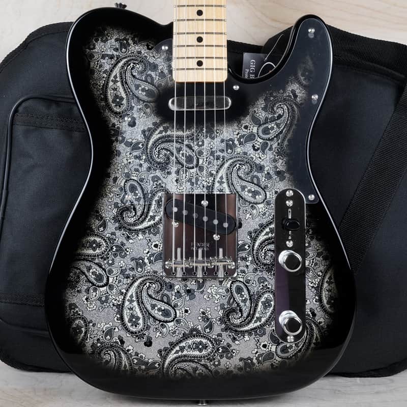 Fender Made In Japan Limited Paisley Telecaster 2025 Black Paisley MIJ w/ Gig Bag image 1