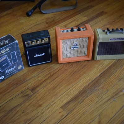 Orange Micro Crush , Marshall MT-2 , Fender Mini Twin , Lot of 3 micro amps image 1