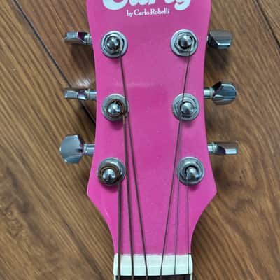 Carlo Robelli Carly 2000’s - Pink Acoustic Guitar image 2