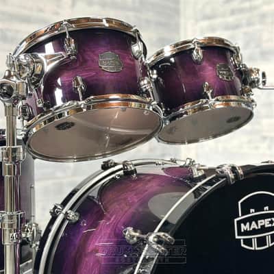 Mapex Saturn VI Rock 4pc Drum Set 22/10/12/16 Royal Purple Burst image 3