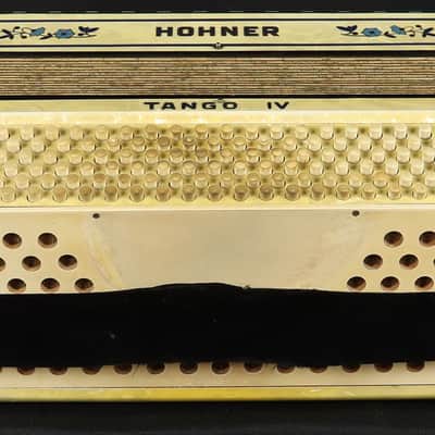 Vintage Hohner Tango IV Piano Accordion Pearl Red w/ Case Made in Germany image 6