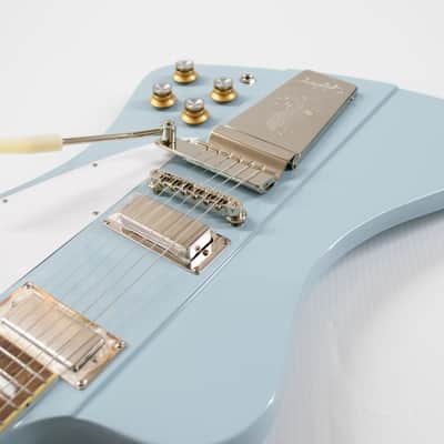Epiphone 1963 Firebird V Electric Guitar - Frost Blue image 5