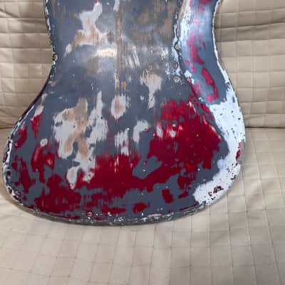 Fender Jazz Bass BODY 1962/63 w/ Original Neck Plate  - Candy Apple Red image 4