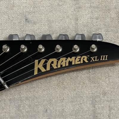 Kramer XL-3 XL III Black HSS Matching Headstock MIK Korea image 3