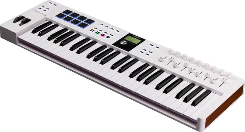 Arturia KeyLab Essential Mk3 49-Key MIDI Controller – White image 1