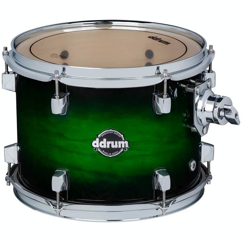 ddrum Dominion 10x13 Rack Tom. GreenBurst
