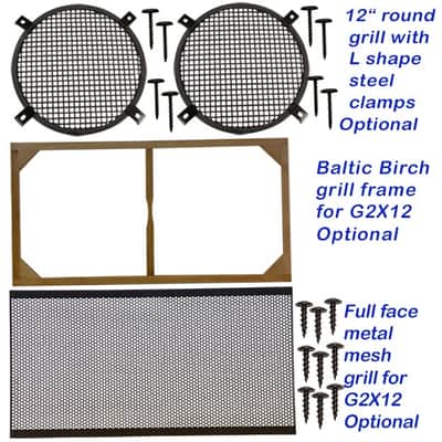 2x12 Horizontal shape, Solid Pine, Raw wood Extension Guitar speaker Empty cabinet G2X12STRW image 5