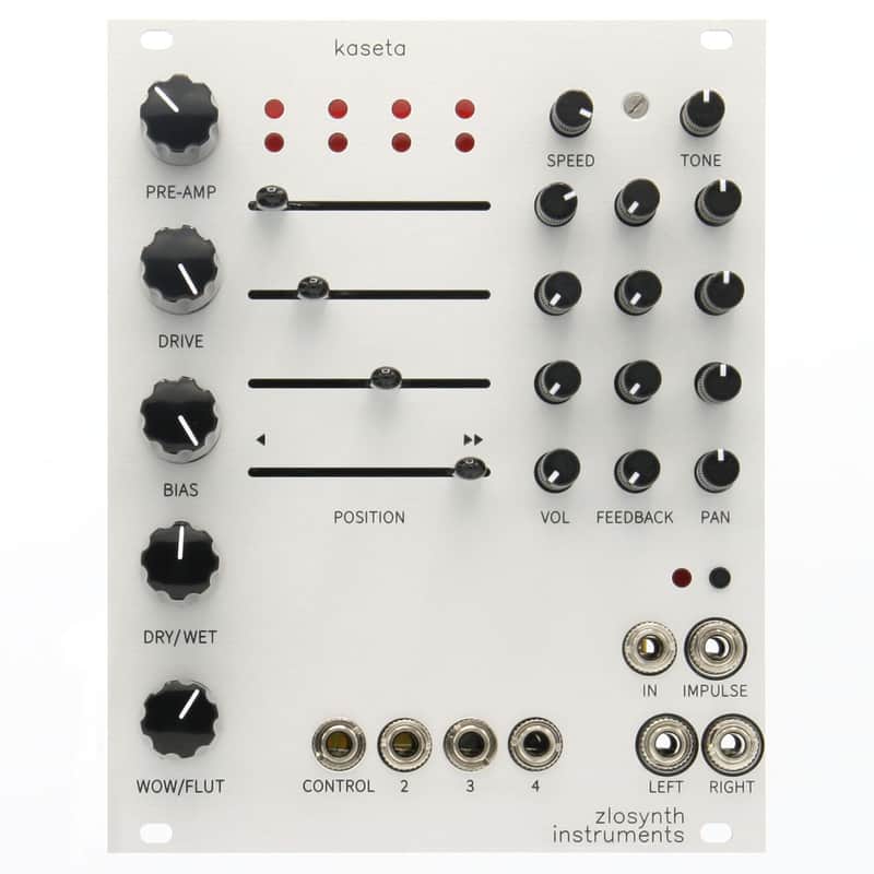 Zlosynth Kaseta Eurorack Delay Module (Silver) image 1