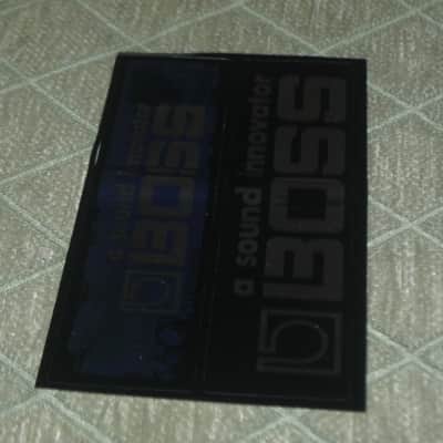 never used genuine BOSS sticker sheet (1 sheet has 2 stickers) 1) BOSS a sound innovator - colors Silver, Blue, Black Silver & 2) BOSS a sound innovator - colors Silver & Black (specifically from 1988), was orig paired w/ a DC3 Japan (pedal NOT included) image 9