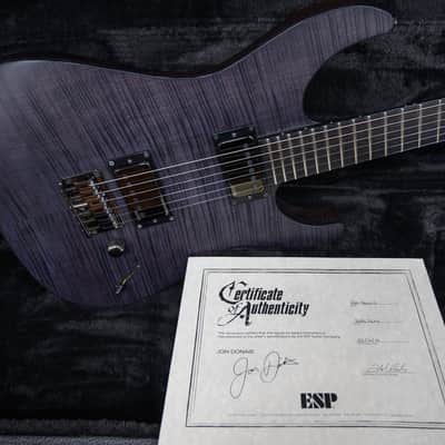 ESP Signature Series Jon Donais Flamed Maple Top See Through Black Satin 2008 w/OHSC image 11