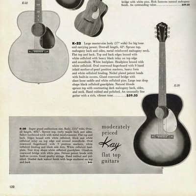 Kay K-22 Mid 50's Jumbo Acoustic Guitar - Absolutely Beautiful image 24