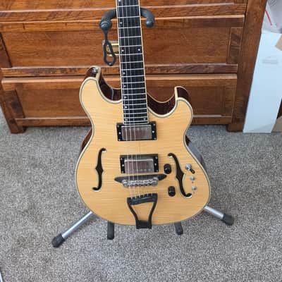 Eastwood Classic 6 TA PH Languedoc Anastasio Style Hollowbody Natural image 5