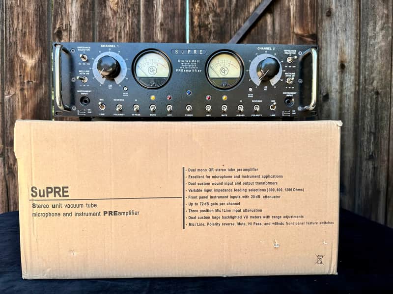 Groove Tubes SuPRE Stereo Unit Vacuum Tube Microphone and Instrument Preamplifier 2008 - 2010 - Black image 1