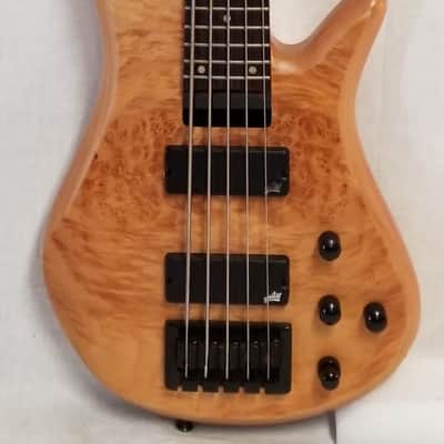 Zon Pre Owned Sonus Standard 5-String Electric Bass Guitar Maple Body Burl Maple Top W/Bag image 5