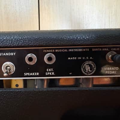 Fender Bandmaster 40-Watt 2-Channel Guitar Amp Head 1963 - 1967 - Black Panel image 7