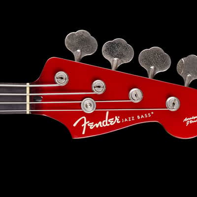 Fender Japan Aerodyne Jazz Bass 1995 - Old Candy Apple Red image 7