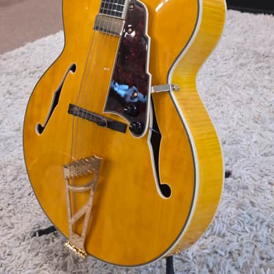 D'Angelico Premier EXL-1 Hollow Body Archtop with Ebony Fretboard Honey Blonde FREE CASE image 3