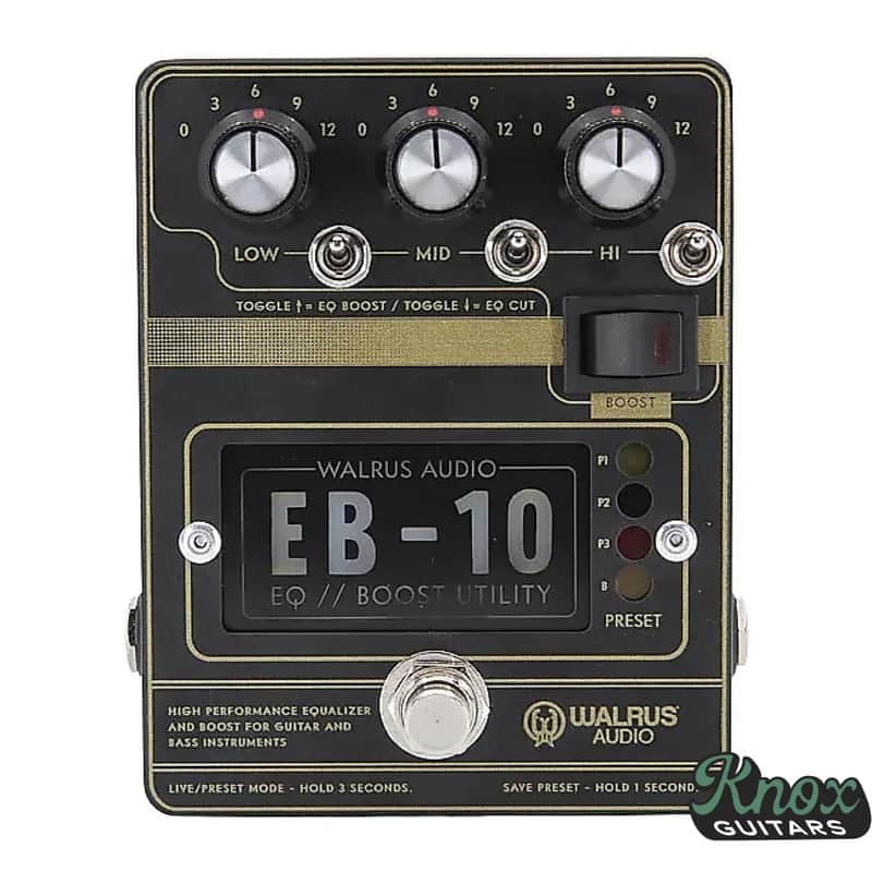 Walrus Audio EB-10 Preamp/EQ/Boost 2020 - Matte Black image 1