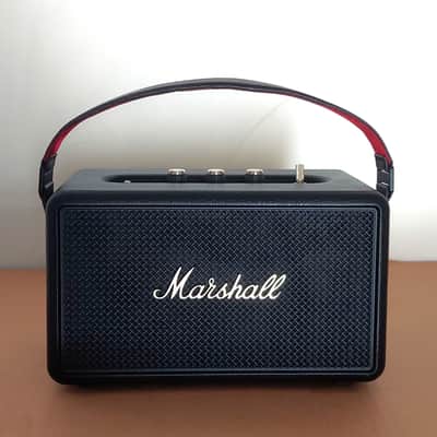 Marshall Kilburn III Portable Bluetooth Speaker- Black & Brass image 1