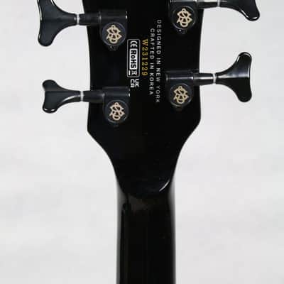 Spector NS Dimension HP 4-String Multi-Scale Bass Guitar, Solid Black Gloss w/ Gig Bag image 8