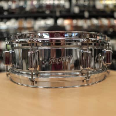 Vintage Rogers 5x14" Fullerton Era Powertone Chrome over Brass Snare Drum image 3