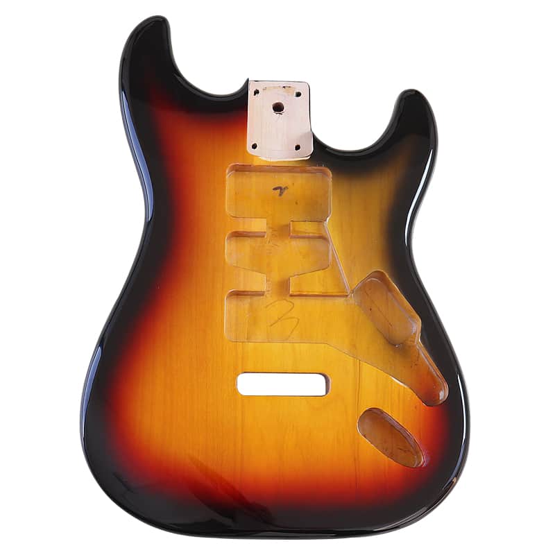 ST Electric Guitar Body Poplar Wood Guitar Barrel Sunburst Color image 1