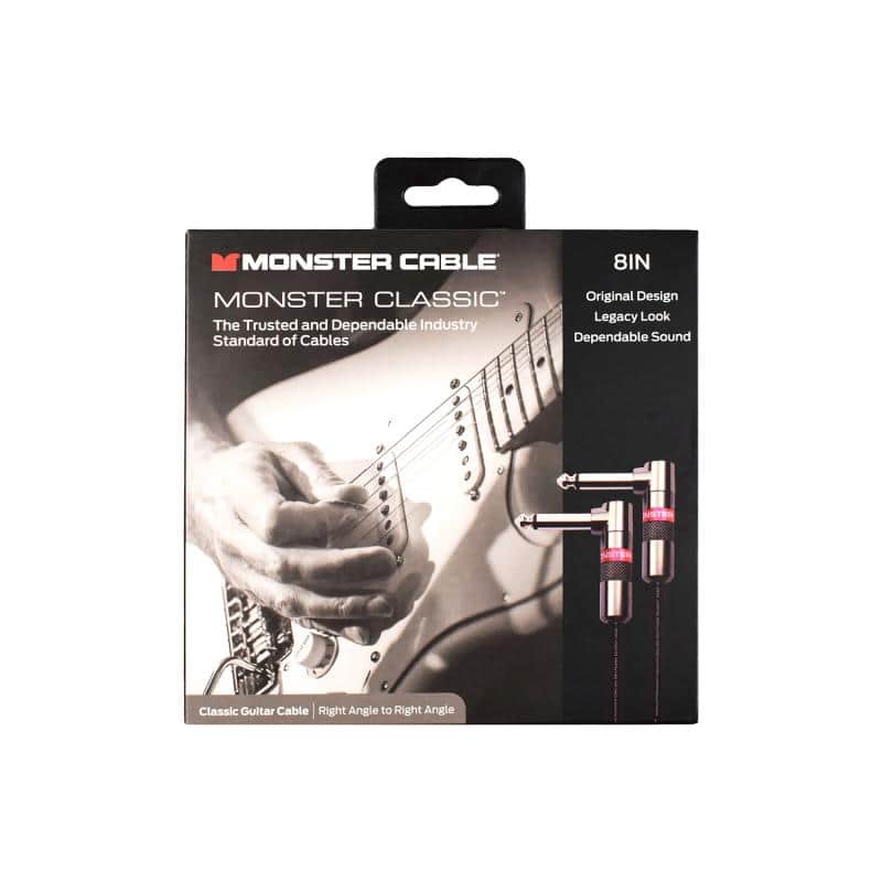 Monster Classic 8 in/0.2m - angled 1/4” plugs (600493) - Black image 1