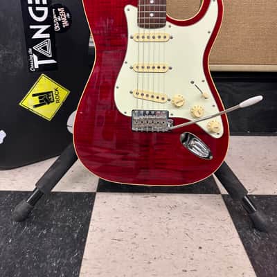 Fender Special Edition Aerodyne Classic Stratocaster MIJ - Crimson Red Transparent image 12